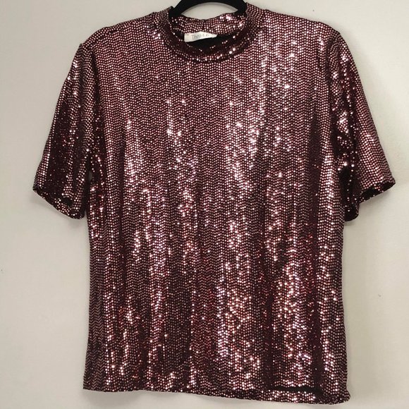 NWOT Flashy Raspberry Shirt - Picture 2 of 3